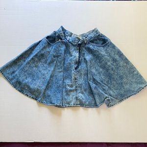 Vintage Made In The Shade Acid-Wash Skater Skirt 7